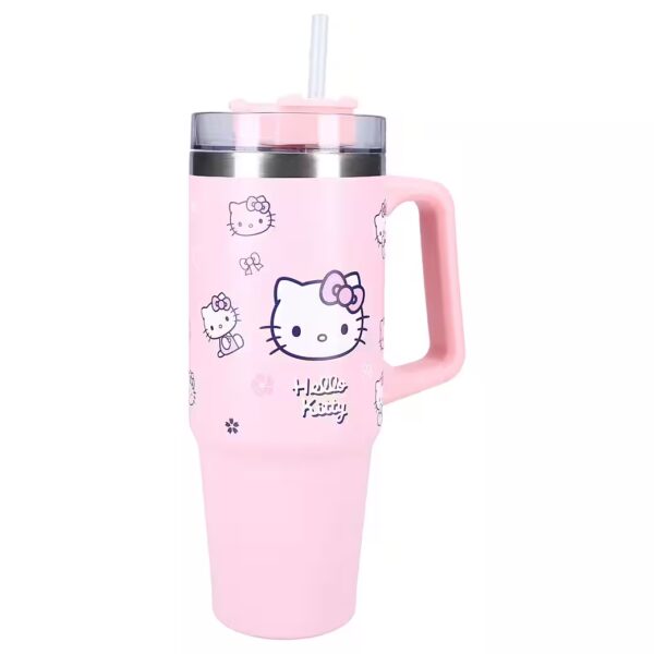 Thermo mug Hello Kitty drinking bottle 900 ml – children's bottle pink Bottled Bliss