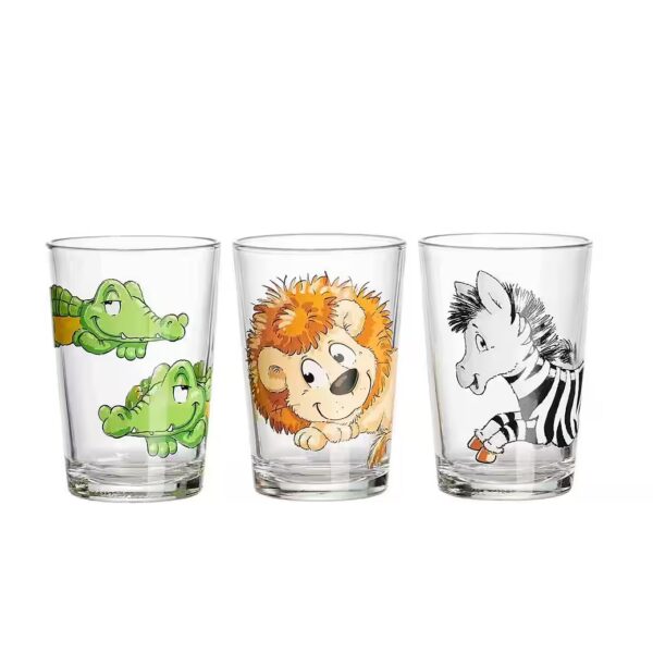 Children's mug Happy Zoo Children's glasses 205 ml set of 3