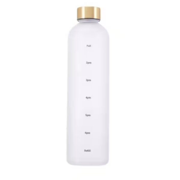 1L water bottle with drinking motivation scale, slightly leak-proof, elegant
