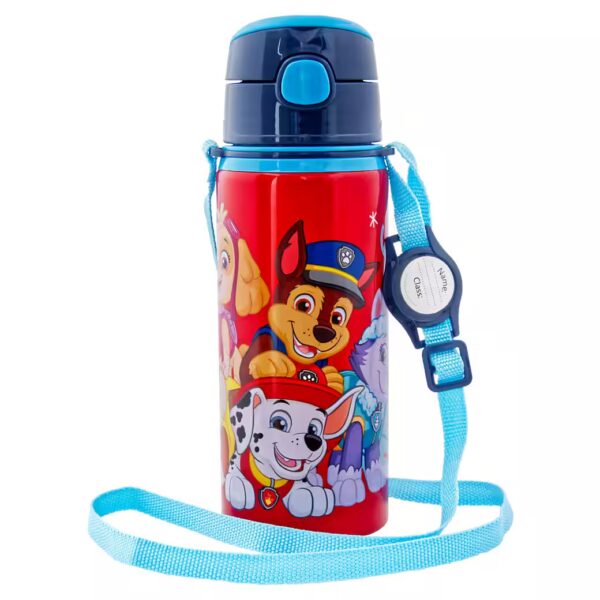 Children's drinking bottle 600ml Paw Patrol carrying strap aluminium dog puppy