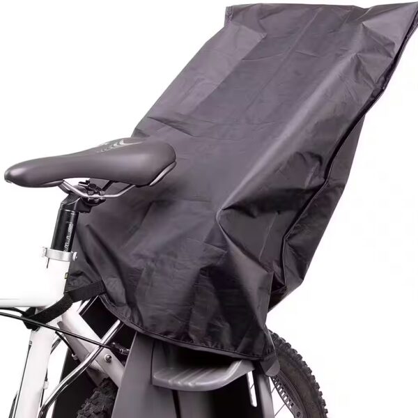 Bicycle child seat black Rain cover for child bike seat, cover for child bike seat