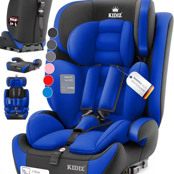 Car seat for children, group 1+2+3, 9-36 kg, 5-point safety harness