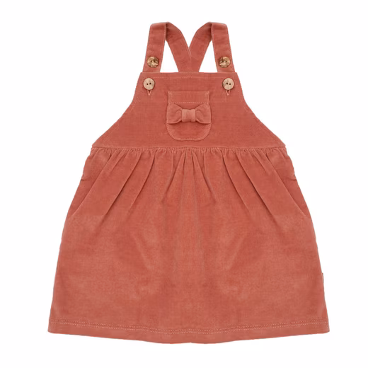Summer dress BABY GIRL dungaree dress, corduroy