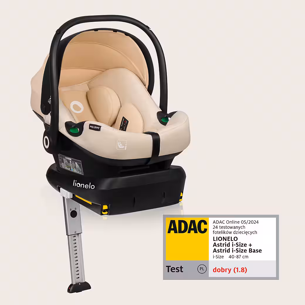 ASTRID I-SIZE baby car seat From birth, up to 87 cm, from 40.00 cm, up to 87.00 cm, (Set), Very stable carrier, Height adjustable, Modern design - Image 2