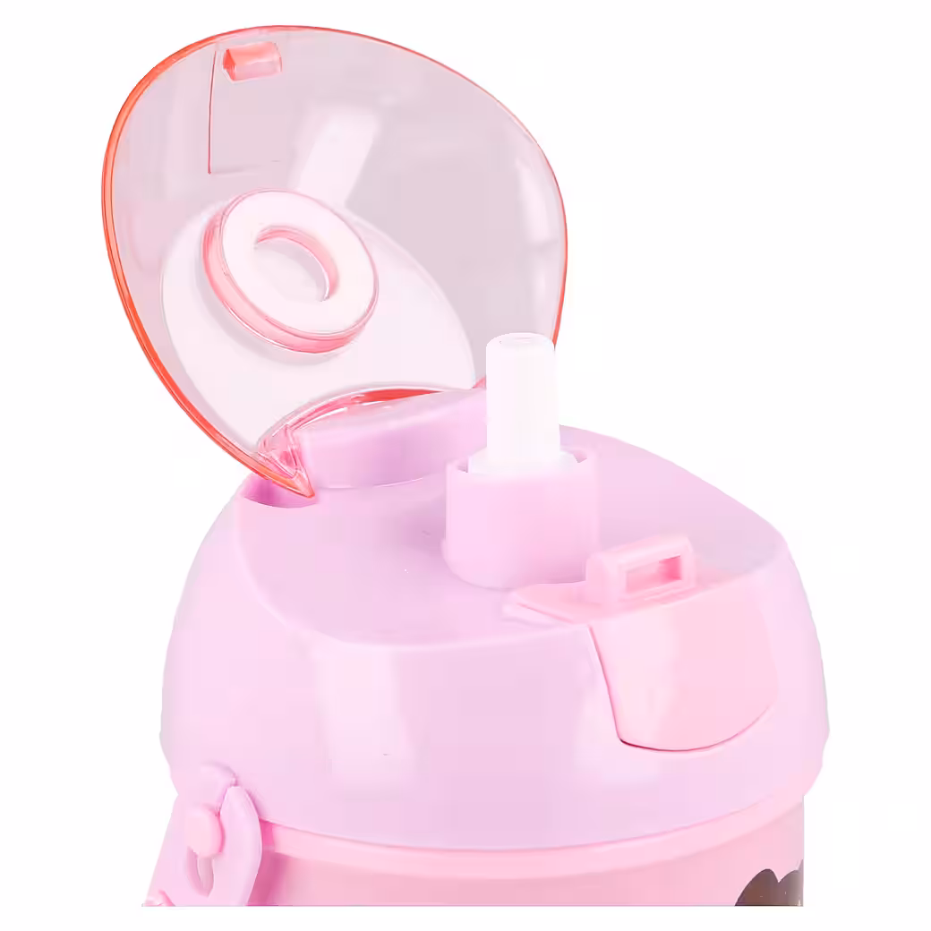 Disney Princess Water Bottle with Straw and Strap, 450 ml - Image 3