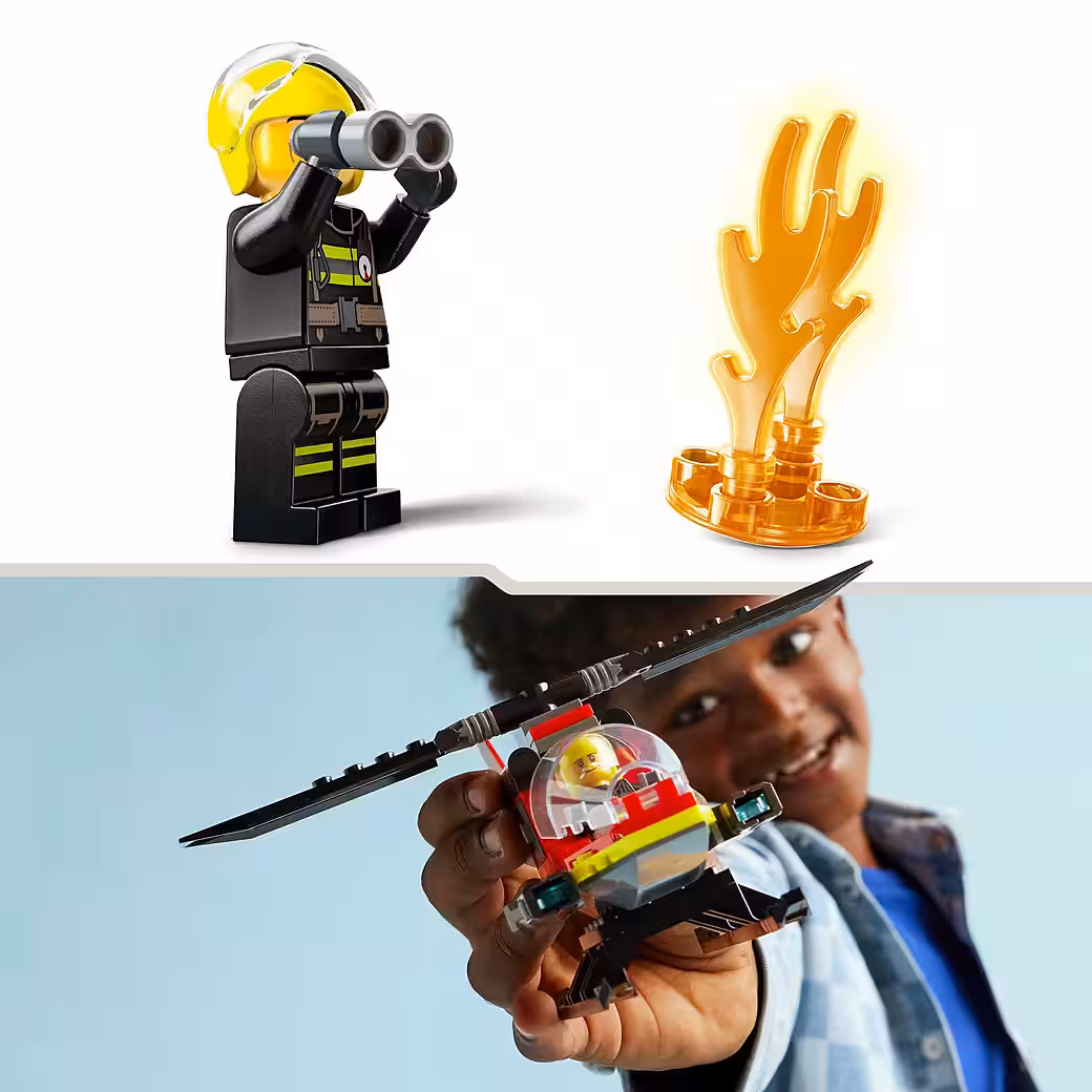 Firefighting helicopter (60411), LEGO City construction bricks (85 pcs), Made in Europe - Image 5