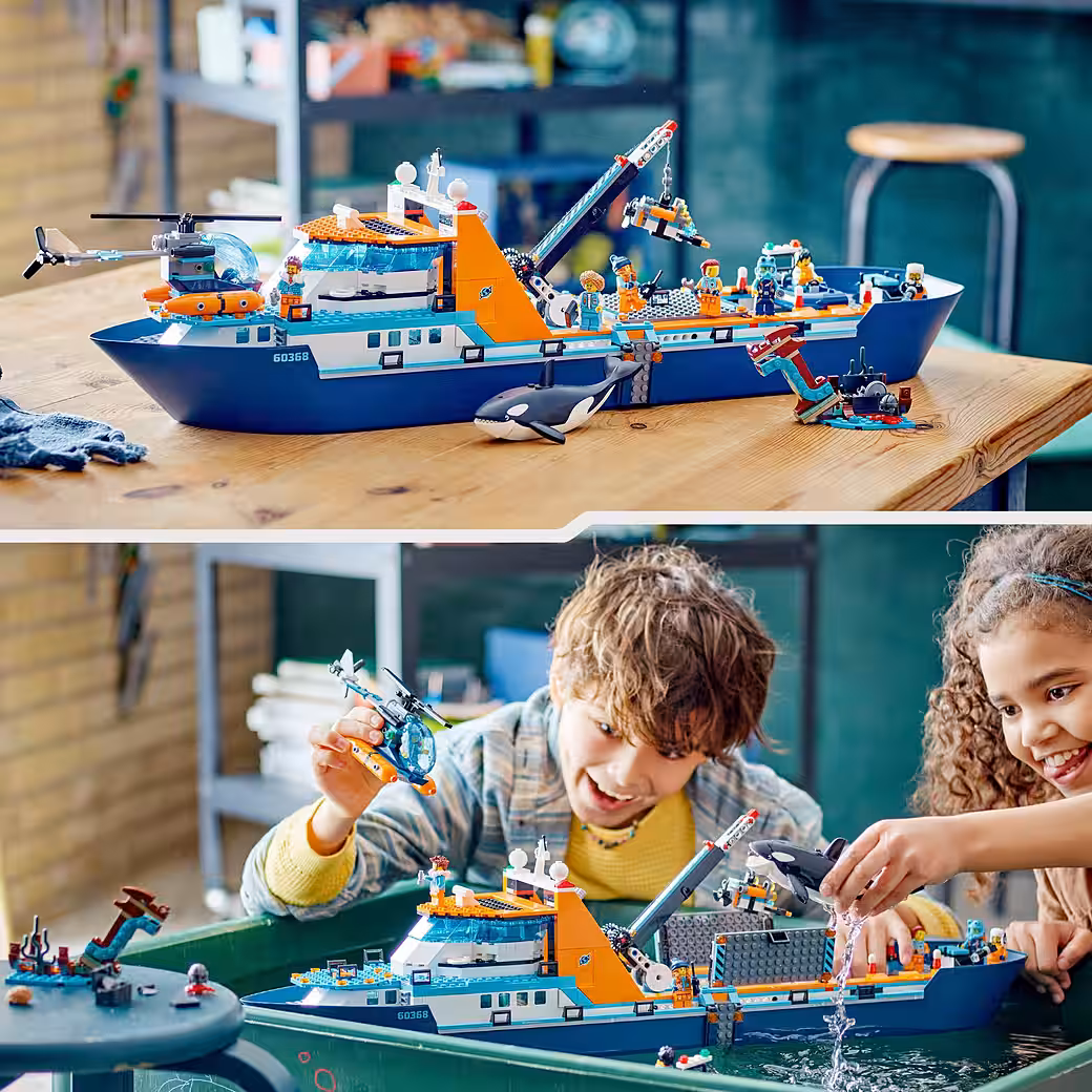 Arctic Research Vessel (60368), LEGO® City Construction Bricks (815 pcs), Made in Europe - Image 5