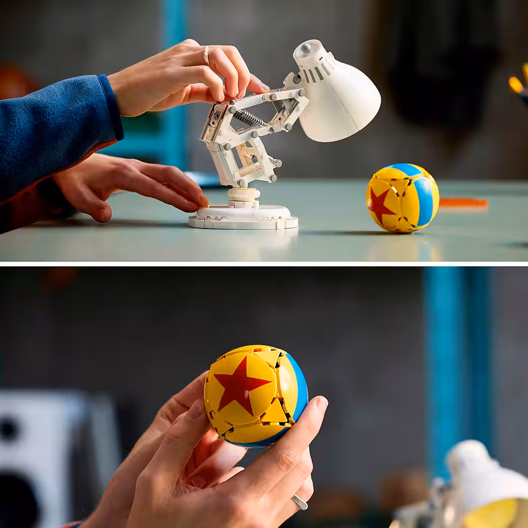 Disney Pixar Luxo Jr. (21357), LEGO Ideas Construction Bricks (613 pcs), Made in Europe - Image 6