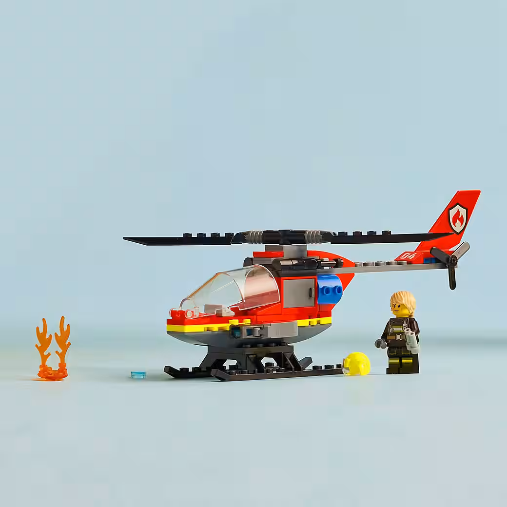 Firefighting helicopter (60411), LEGO City construction bricks (85 pcs), Made in Europe - Image 6