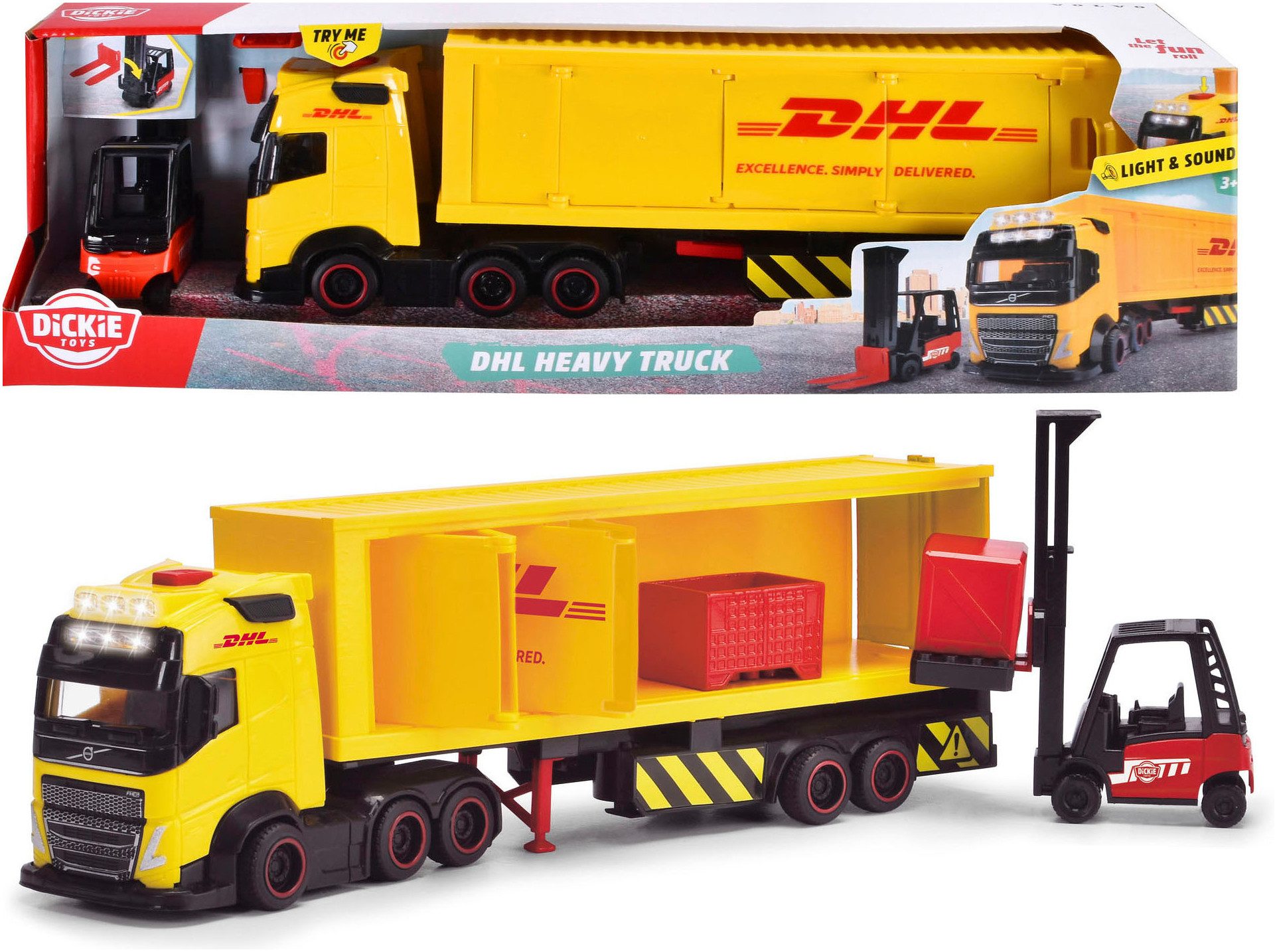 Toy DHL Truck with light and sound