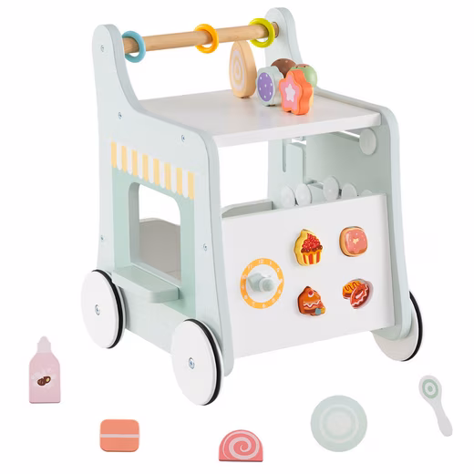 Walker Wooden walker on wheels for children from 1 year old