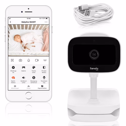 BabyLine Go video baby monitor Set, Set, 3350mAh/Notification/Night Vision/Zoom/App/Wireless