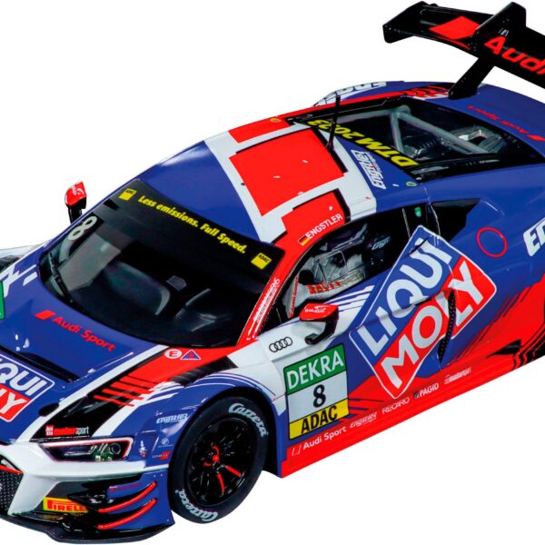 Race track car Audi R8 LMS GT3 evo II "Engstler Motorsport, No.8", DTM 2023 with light effect