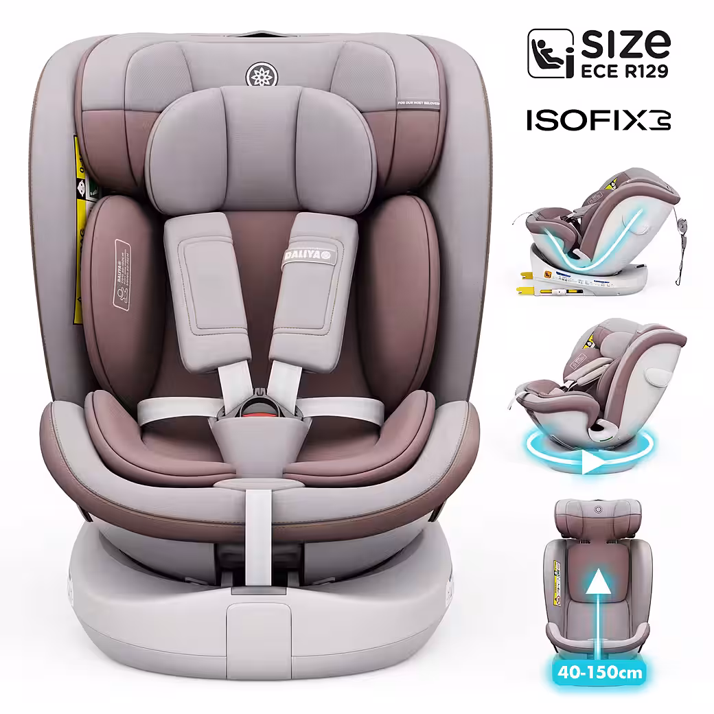 ROTAZIONE car seat, child seat, car seat, child car seat, baby carrier From birth to 12 years, from 40 cm to 150 cm, 8-stage seat tilt adjustment, height-adjustable headrest - Image 6