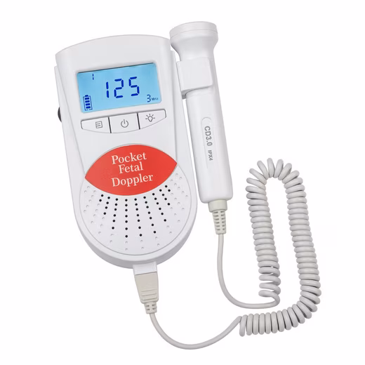 Baby monitor Sonoline B Fetal Doppler orange with 3MHz probe