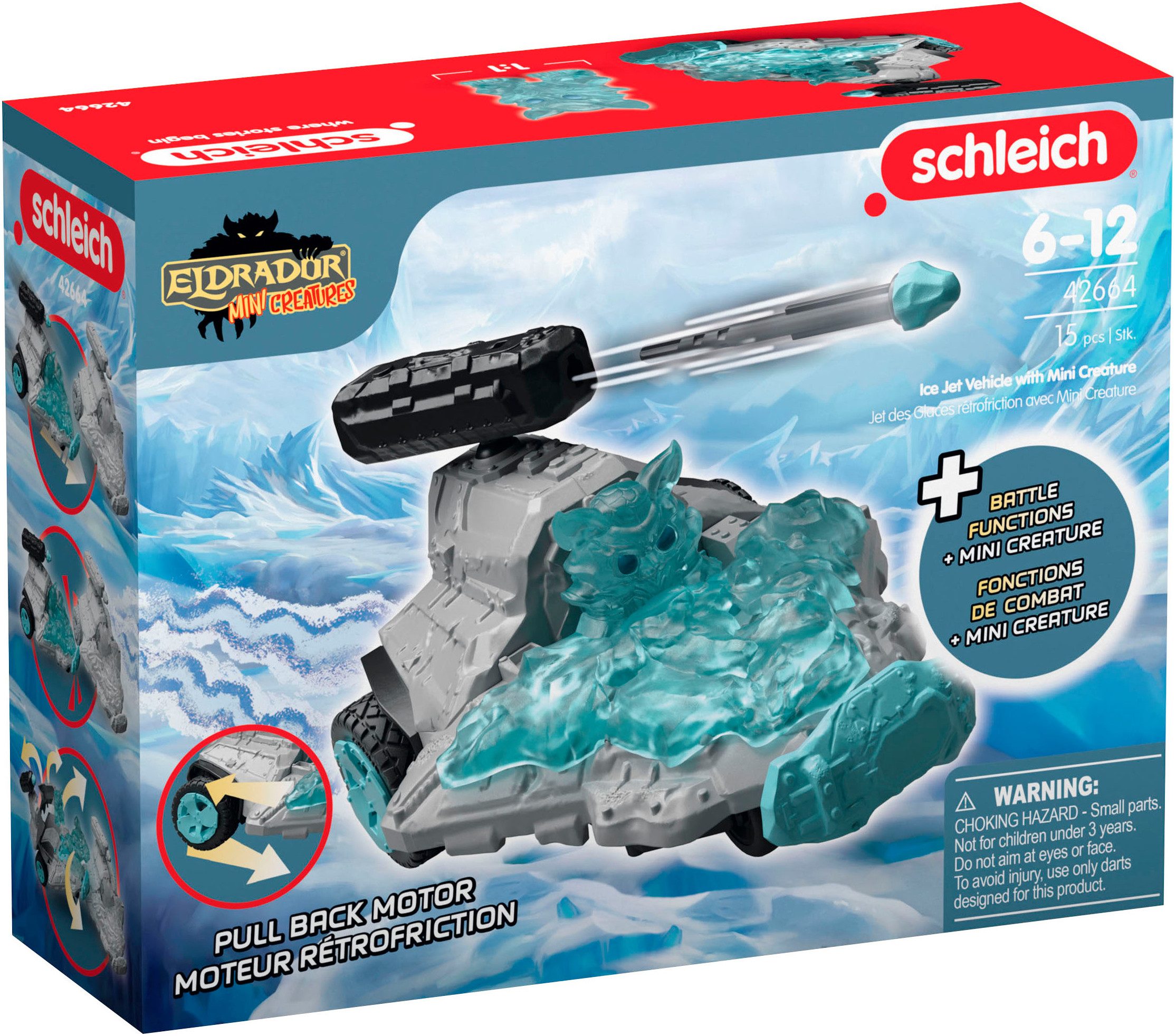 ELDRADORĀ® CREATURES toy car, Ice Jet vehicle with Mini Creature (42664) - Image 7