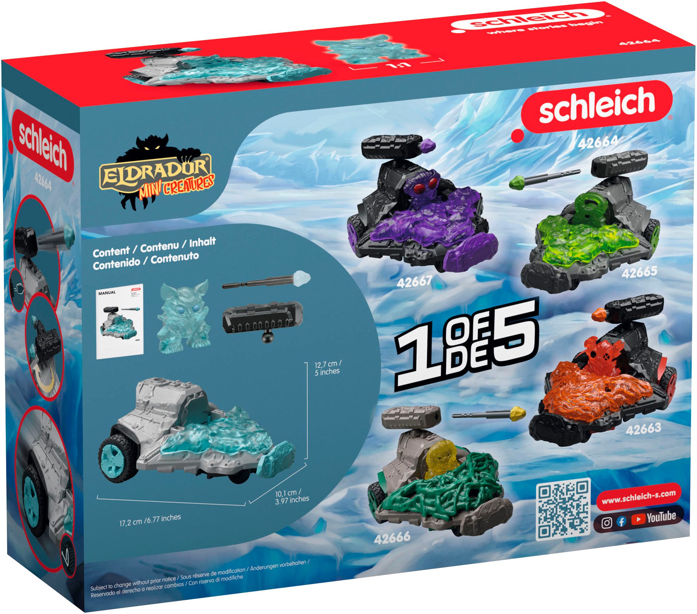 ELDRADORĀ® CREATURES toy car, Ice Jet vehicle with Mini Creature (42664) - Image 8