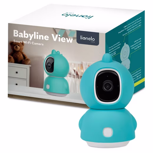 Video baby monitor BABYLINE VIEW Set, Set, Rotating camera with smartphone view/motion detection