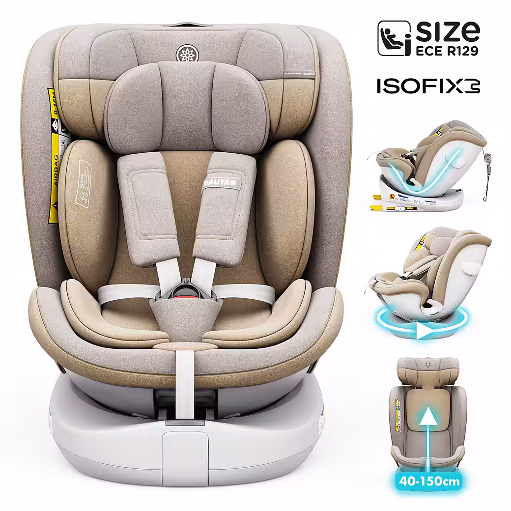ROTAZIONE car seat, child seat, car seat, child car seat, baby carrier From birth to 12 years, from 40 cm to 150 cm, 8-stage seat tilt adjustment, height-adjustable headrest - Image 9