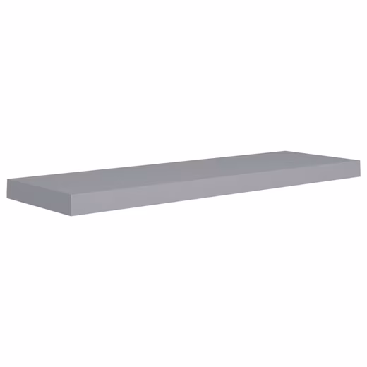 Wall Shelf Floating Shelf Wall Board Hanging Shelf Wall Shelf Wall Shelf 2 Pcs Grey 80x2 - Image 4