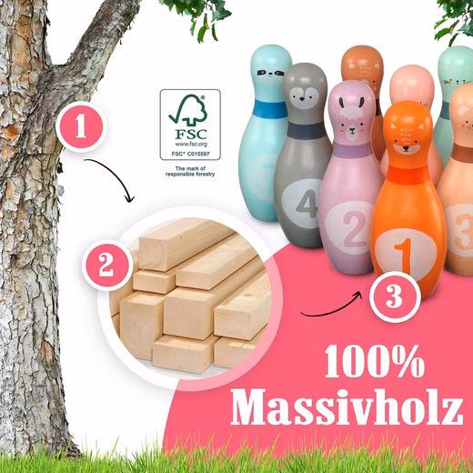 Game Skittles for Kids Kids Bowling Set - Image 4