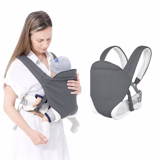 All-in-one baby carrier for newborns from birth Babies & toddlers (0-36 months), adjustable seat, baby carrier (3 carrying positions), lightweight & safe (3.5-20 kg)