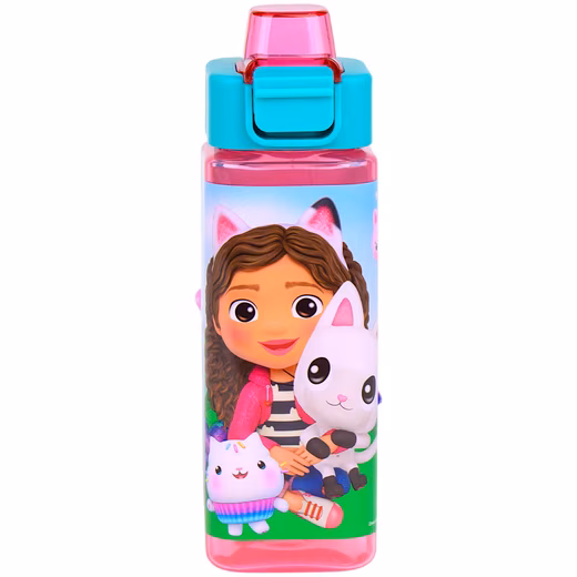Gabby & Kitty Cat drinking bottle Children's bottle with carrying handle & flip-top lid 500 ml