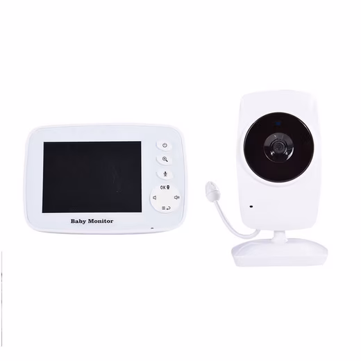 Baby monitor with camera, 2.4 GHz two-way talk function, night vision