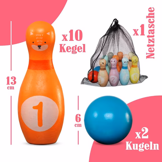 Game Skittles for Kids Kids Bowling Set - Image 5