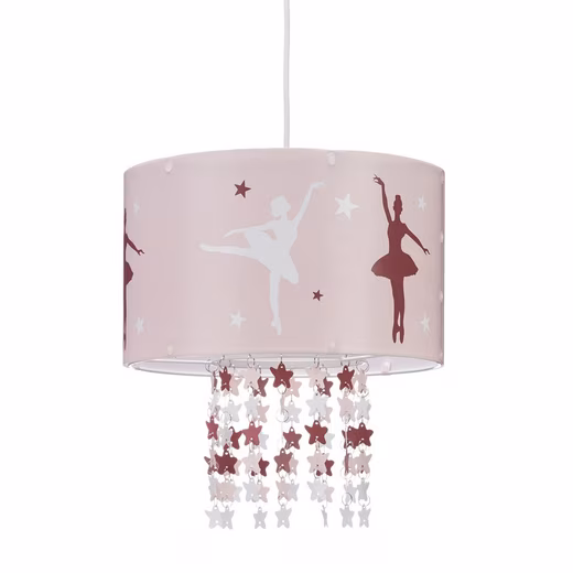 Pendant light for girls in pink