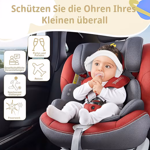 2-in-1 Ear Protection for Babies, Headphones, Newborn Ear Muffs - Image 7