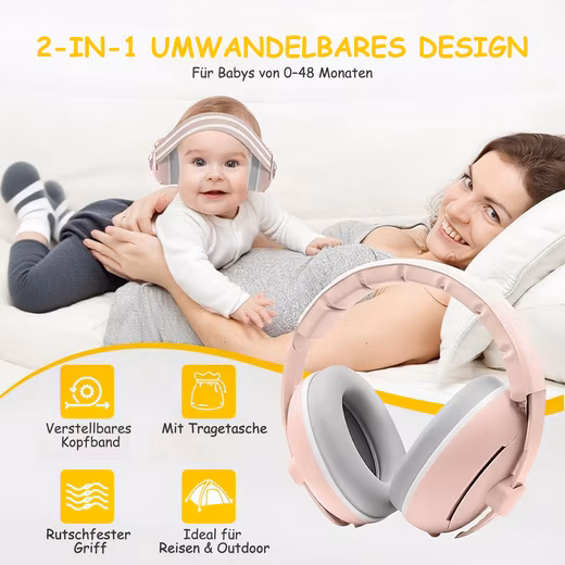 2-in-1 Ear Protection for Babies, Headphones, Newborn Ear Muffs - Image 10