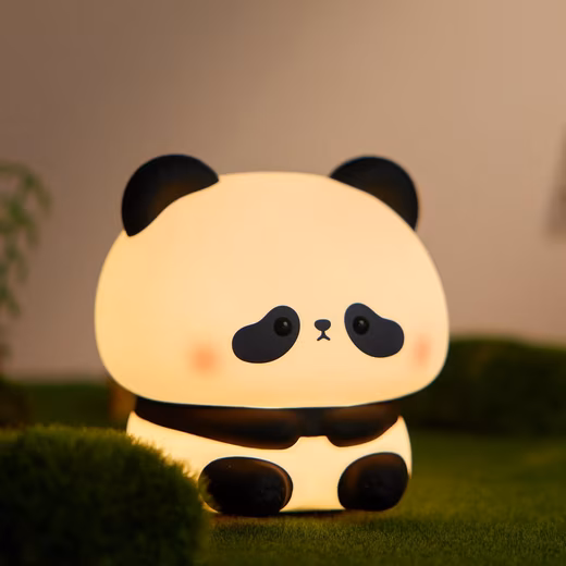 LED Night Light for Children, Bedside Lamp, Touch Dimmable, Timer, USB Rechargeable Warm white, silicone night light, baby table lamp for nursery decor