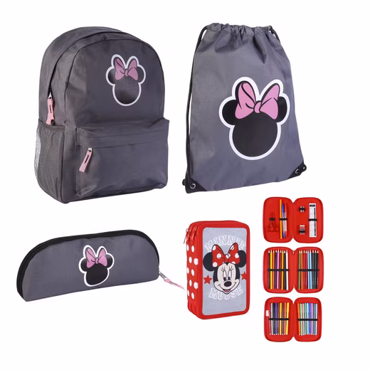 School backpack, school package offer, complete set of 4 pieces for children