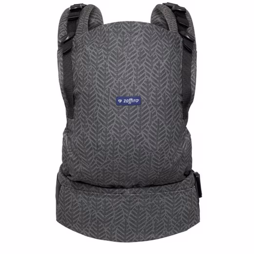 Zaffiro Baby Carrier - Adjustable baby carrier from 4 months to 3 years - Grey for active parents who value comfort and flexibility