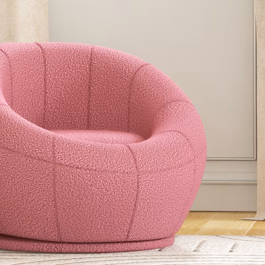 Children's Armchair Teddy Fleece 60x56x48 cm Pink - Image 6