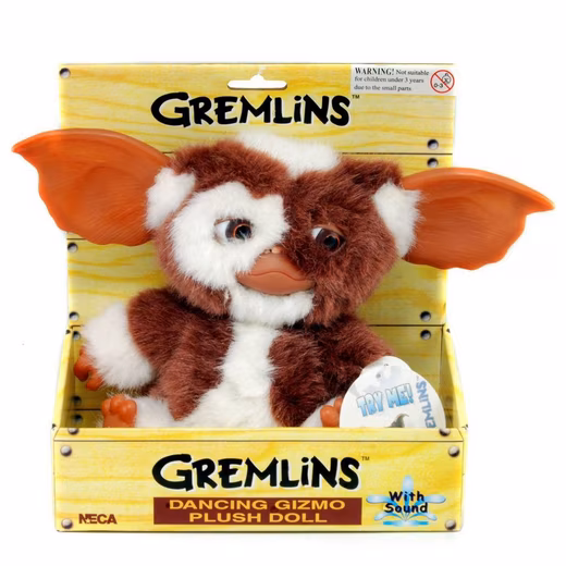 Gremlins plush toy (Size: approx. 20 cm), Dancing Gizmo plush toy with soun