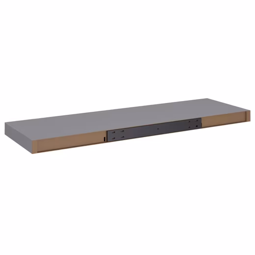 Wall Shelf Floating Shelf Wall Board Hanging Shelf Wall Shelf Wall Shelf 2 Pcs Grey 80x2 - Image 8