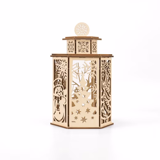 3D Puzzle MagicWooden Christmas Lantern Wooden Craft Kit 3D Puzzle - Image 9