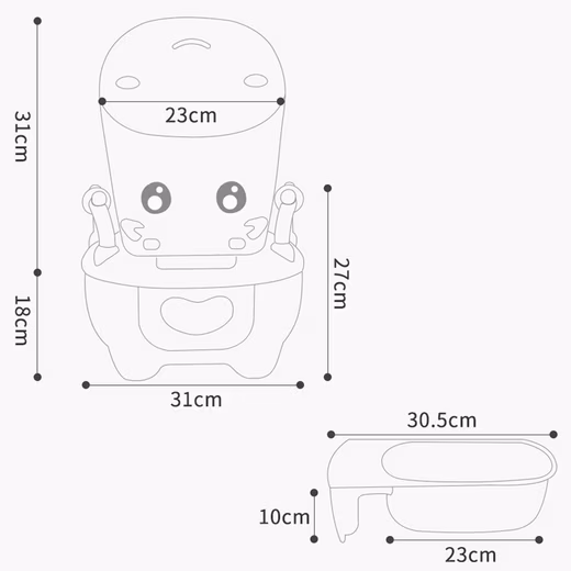 Toilet Trainer Toilet Baby Kids Learning Potty Toilet Seat Toilet Trainer - Image 7