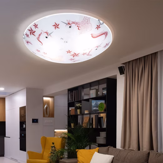 Ceiling light Light bulb not included, ceiling light, children's light, ceiling lamp for girls' bedrooms, round