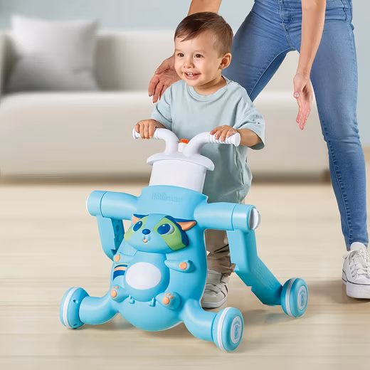 Children's vehicle, walker, foldable baby walker, 3-in-1 multifunctional children's walking aid The perfect gift for a christening or a 1st birthday.