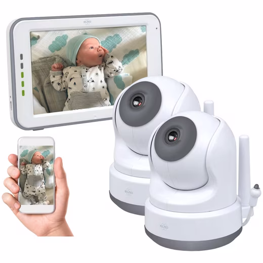 Video baby monitor BC3000-2 Royal HD XL Monitor, App, VOX and Two-Way Talk Function