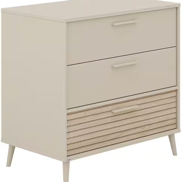 EDFE Wrap Dresser in Beige, 3 Drawers with Soft-close versions