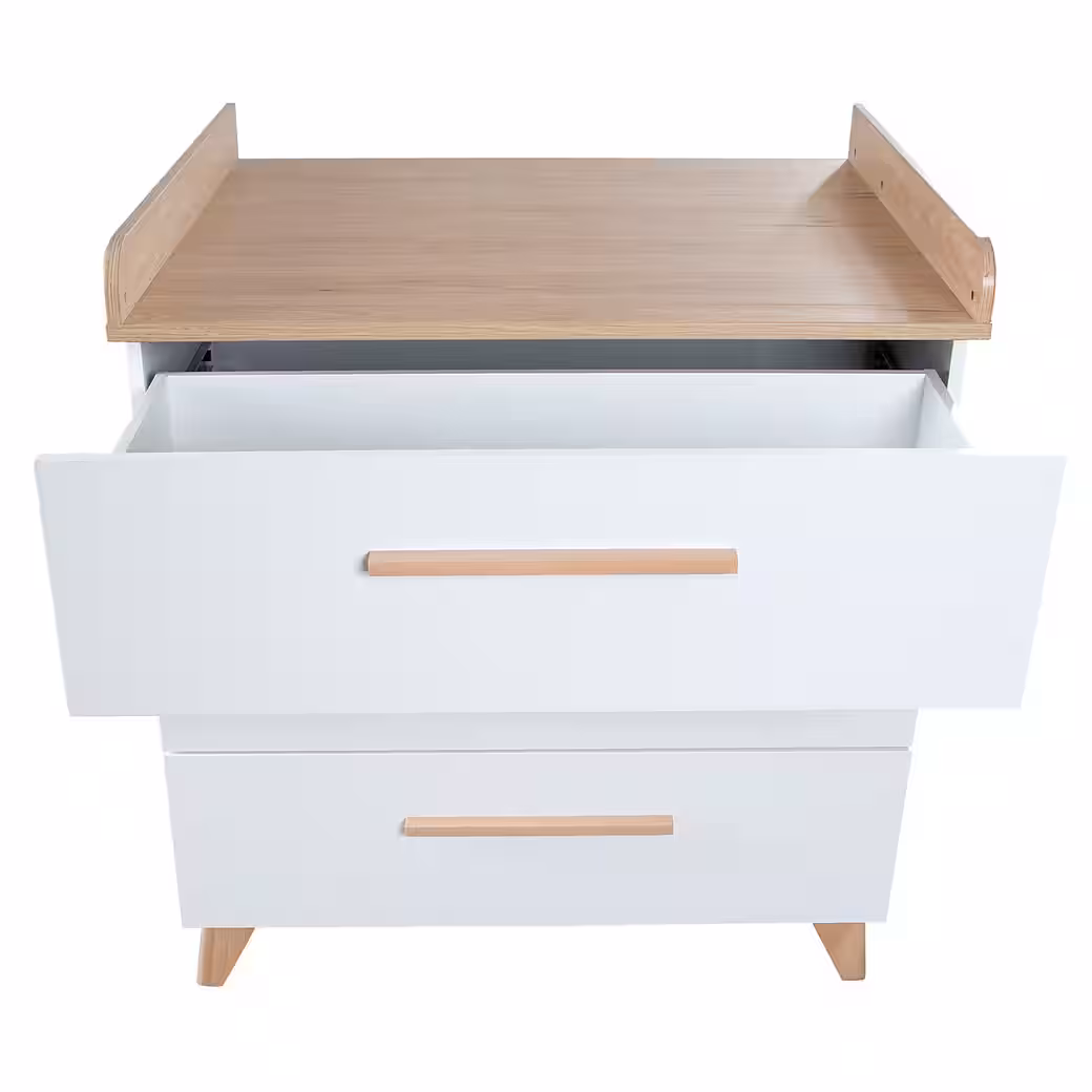 Wrap Chest of Drawers Leon - Made of Wood with 3 Drawers - Image 5