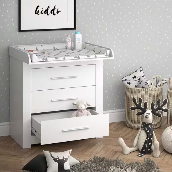 White Miro Wrap Dresser - 86.6 x 86.5 cm