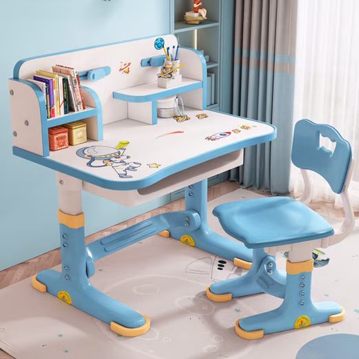 Children's Desk Children's Desk Chair Set,Height Adjustable Study Table Ergonomic