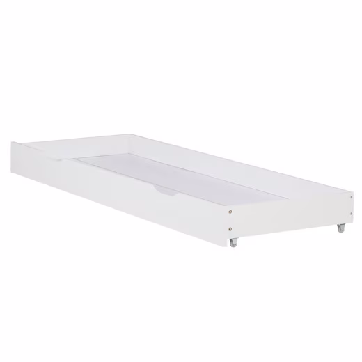 Bed drawer, wooden storage box, white bed drawer on casters