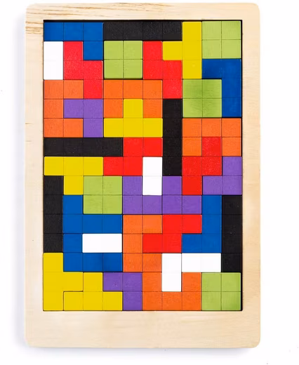 Plug-in Puzzle 3D Tetris Wooden Puzzle