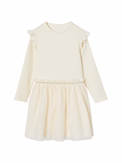 Mini Dress Festive Girl's Dress with Tulle